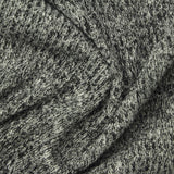Black Marl Rib Knit, Viscose-Poly