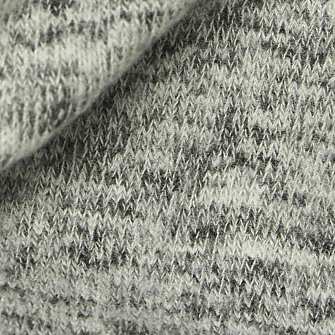 Heather Grey Marl Jersey Knit, Viscose-Poly, 230 gsm, 160 cm