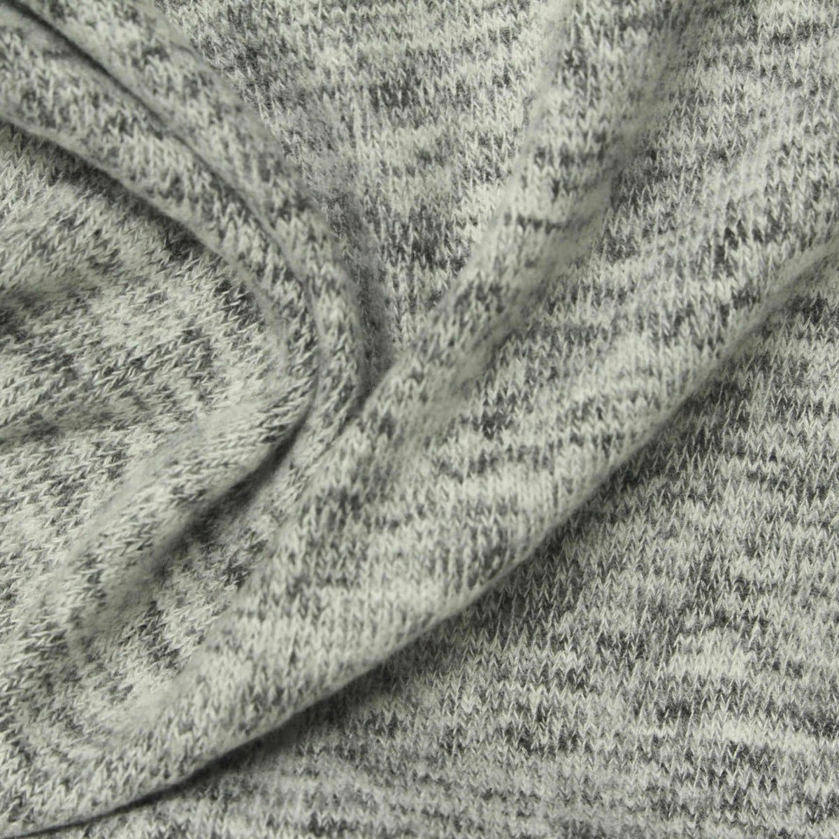 Heather Grey Marl Jersey Knit, Viscose-Poly, 230 gsm, 160 cm