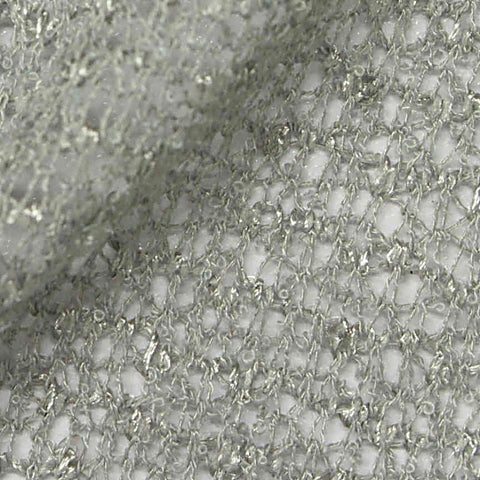 Silver Sequins Knit, Polyester, 166 gsm