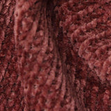 100% Polyester Chenille Fabric, 370 gsm, 159 cm — Red — texture