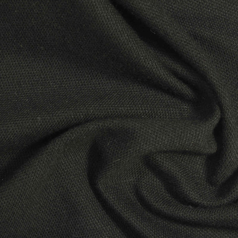 Cotton Piqué Knit Fabric, 180 gsm, 200 cm — Green