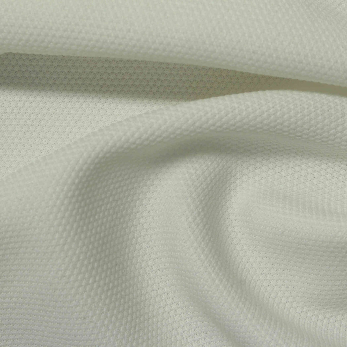 Polyester Stretch Knit Fabric, 260 gsm, 160 cm — White