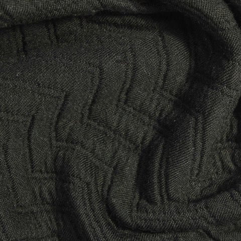 Green Tone-on-Tone Jacquard, Poly-Cotton