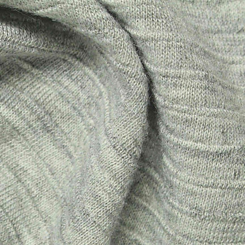 Heather Grey Marl Knit, Polyester, 260 gsm