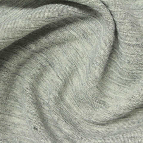 Heather Grey Marl Knit, Polyester, 260 gsm