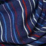 White Stripes Jersey Knit, Poly-Viscose — texture