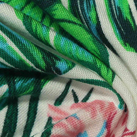 Green Leaves Knit, Viscose