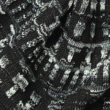 Black Abstract Jacquard, Polyester — texture