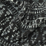 Black Abstract Jacquard, Polyester