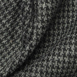 Black Houndstooth Knit, Polyester — texture