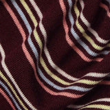 White Stripes Jersey Knit, Poly-Viscose — texture