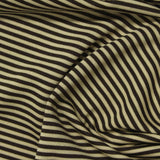 Brown Horizontal-Stripe Jersey Knit, Polyester