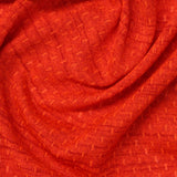 Red Small-Square Jacquard, Polyester