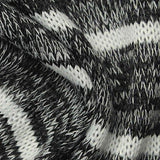 Black Horizontal-Stripe Jersey Knit, Polyester — texture