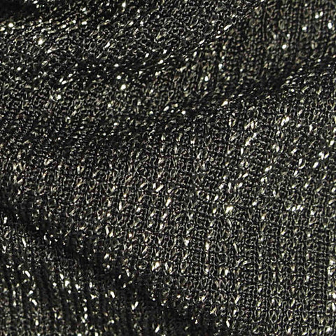 Silver Marl Crepe, Nylon-Metallic