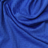Jacquard Polyester Stretch Knit Fabric, 140 gsm, 155 cm — Blue