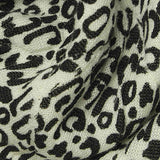 Black Leopard Jacquard, Poly-Viscose — texture