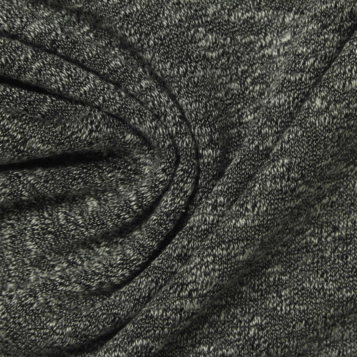 Black Marl Jacquard, Poly-Viscose, 265 gsm, 165 cm