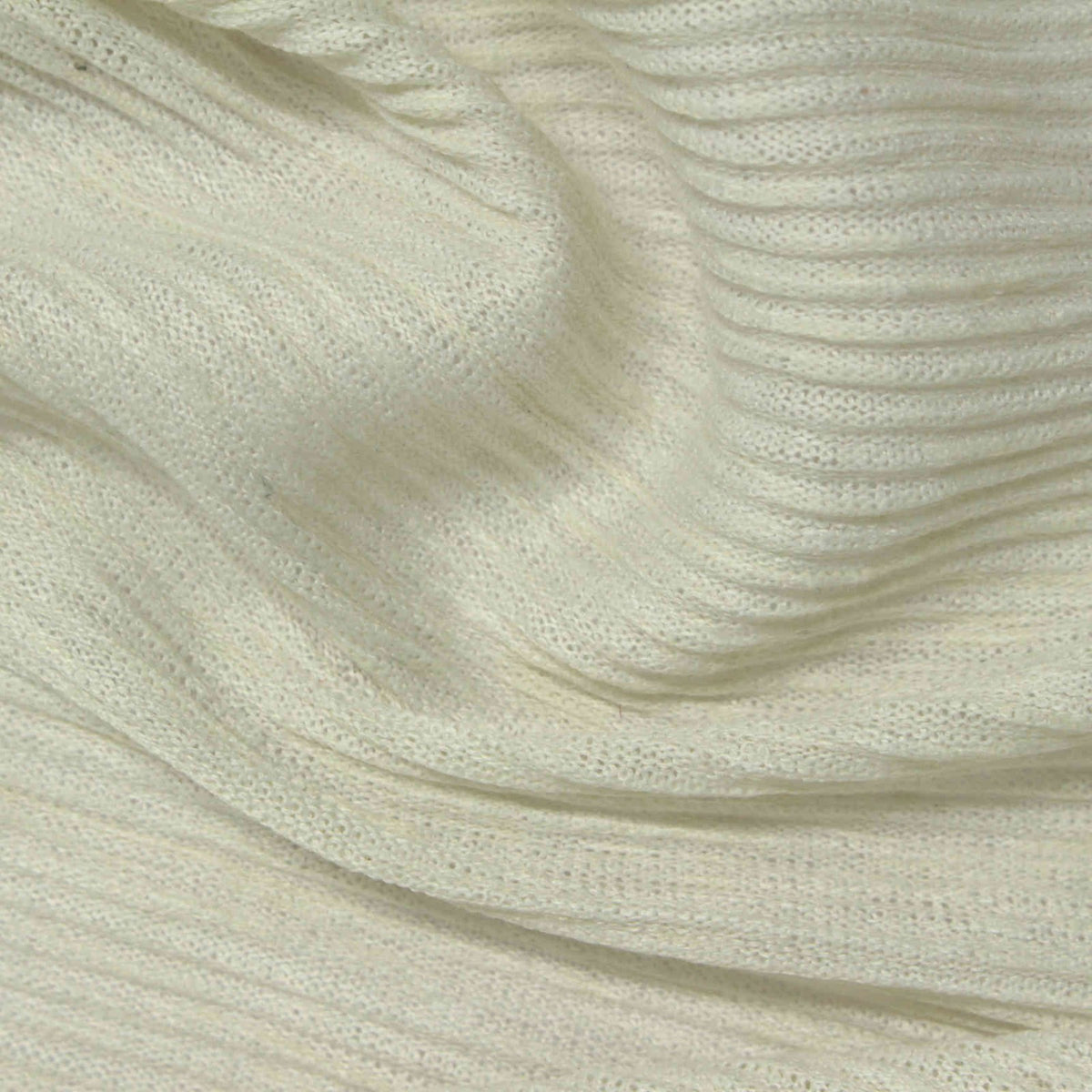100% Polyester Plissé Fabric, 185 gsm, 145 cm — White