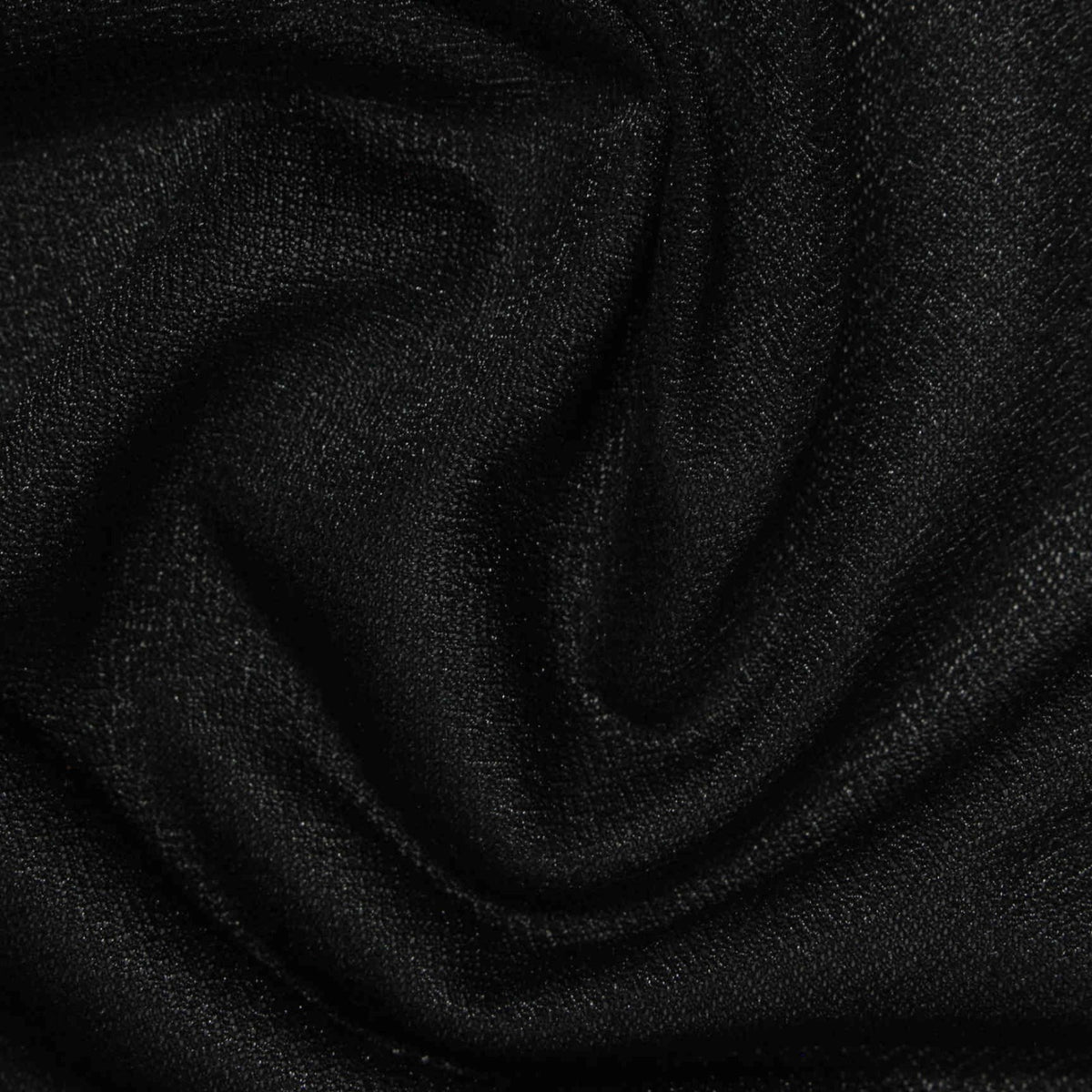 100% Polyester Knit Fabric, 100 gsm, 125 cm — Black