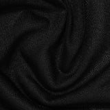 100% Polyester Knit Fabric, 100 gsm, 125 cm — Black
