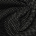 Black Houndstooth Knit, Polyester, 290 gsm