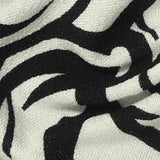 Black Zebra Knit, Viscose — texture