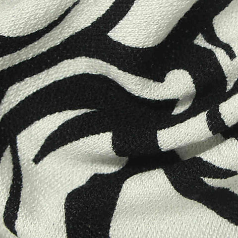 Black Zebra Knit, Viscose, 160 gsm