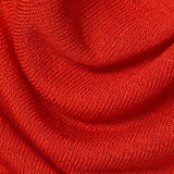 Polyester Viscose Stretch Jersey Knit Fabric, 170 gsm, 150 cm — Red — texture