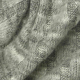 Grey Marl Rib Knit, Poly-Viscose — texture