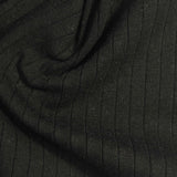 Cotton Stretch Rib Knit Fabric, 220 gsm, 140 cm — Green