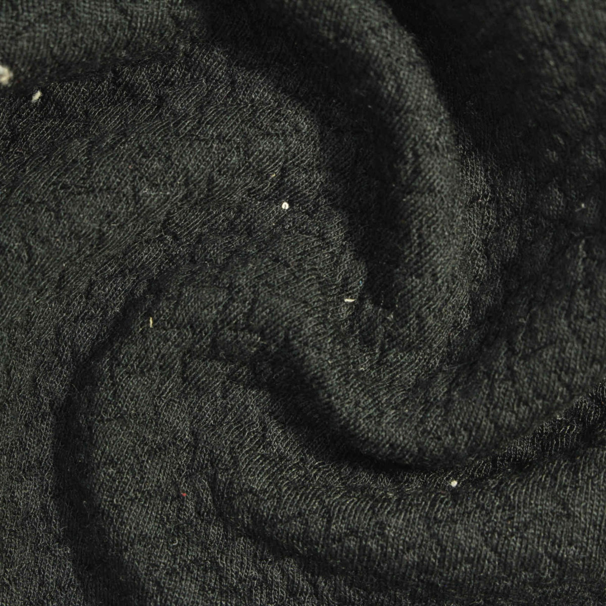 Black Crinkled Knit, Polyester