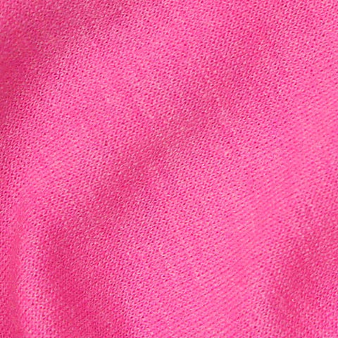 Brushed Polyester Viscose Stretch French Terry Fabric, 200 gsm, 160 cm — Pink