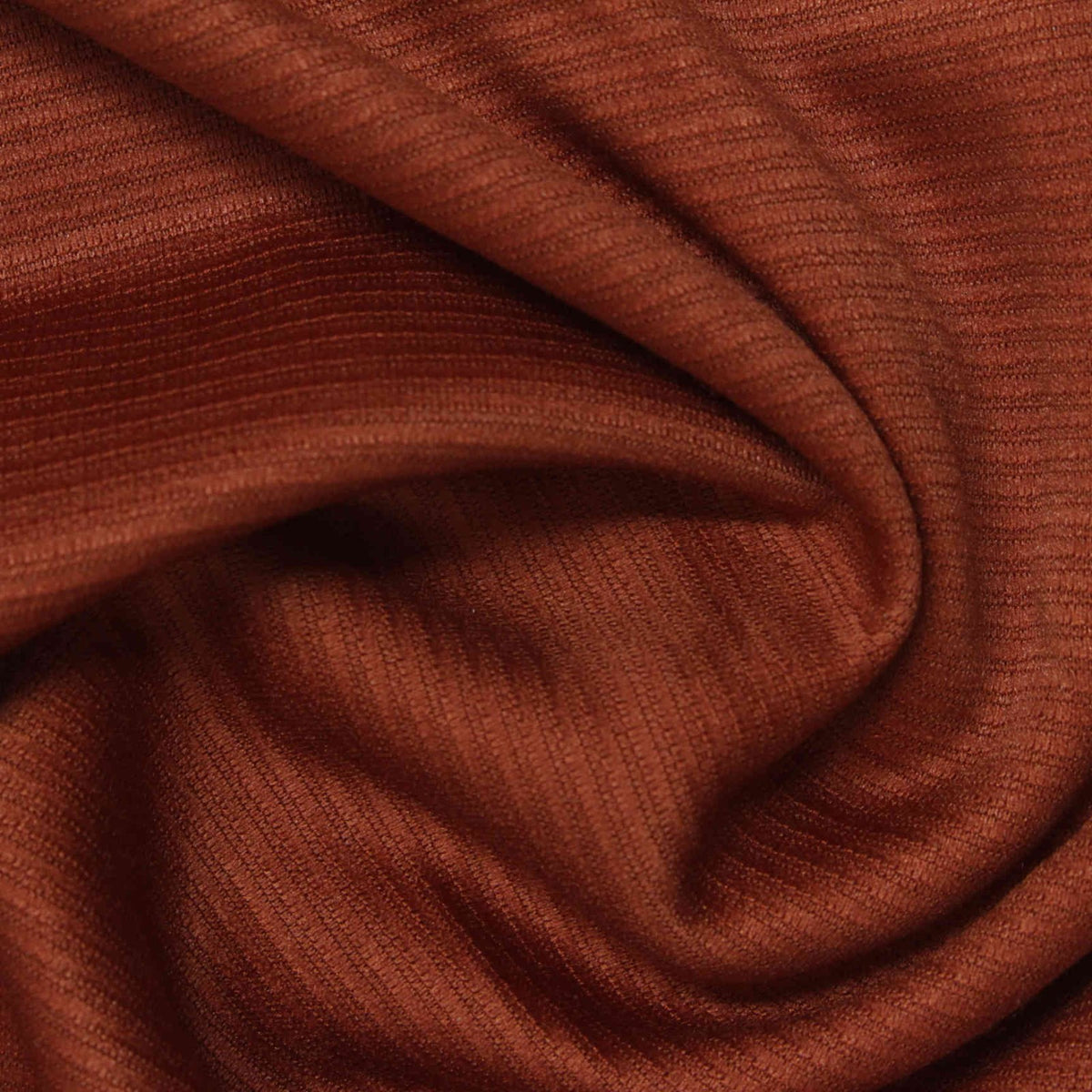 Rust Rib Knit, Modal-Poly