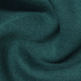 Brushed Polyester Cotton French Terry Fabric, 250 gsm, 175 cm — Green