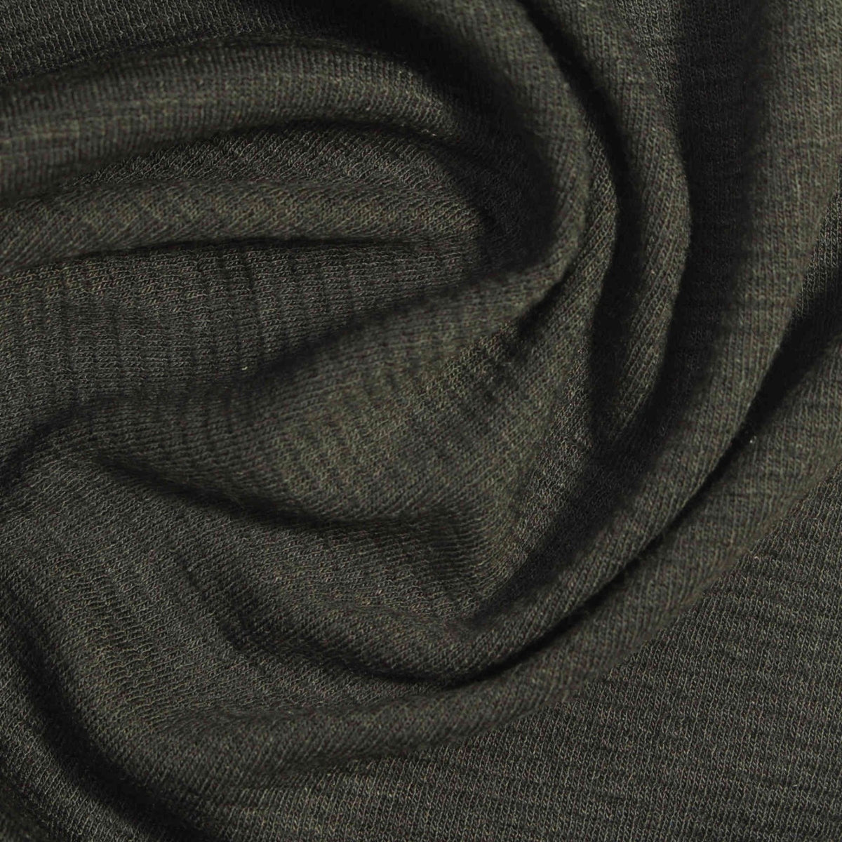 Dark Green Marl Knit, Modal-Poly