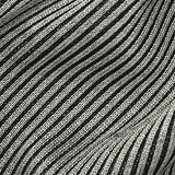 Black Stripe Rib Knit, Poly-Viscose — texture