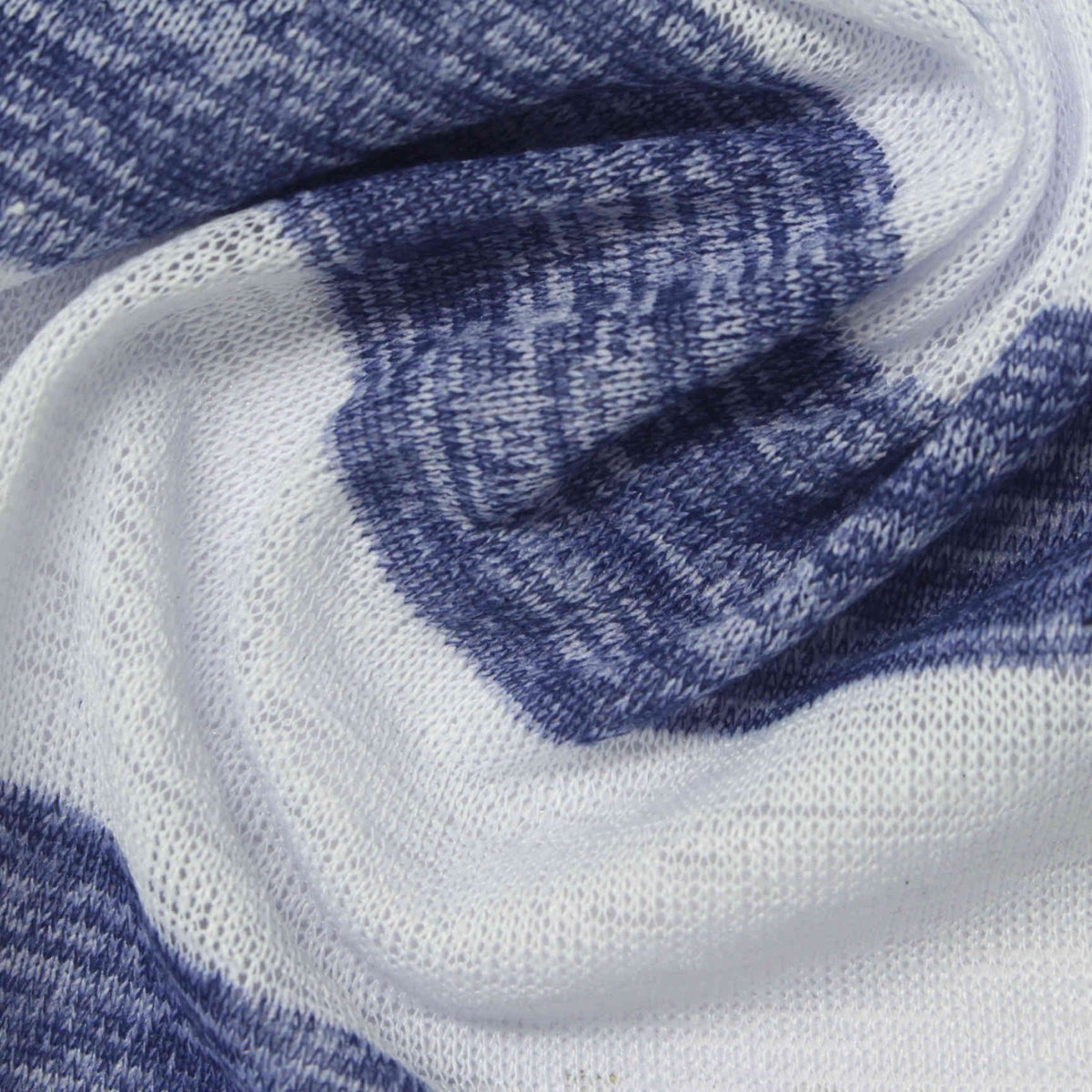 Blue Marl Knit, Polyester, 140 gsm