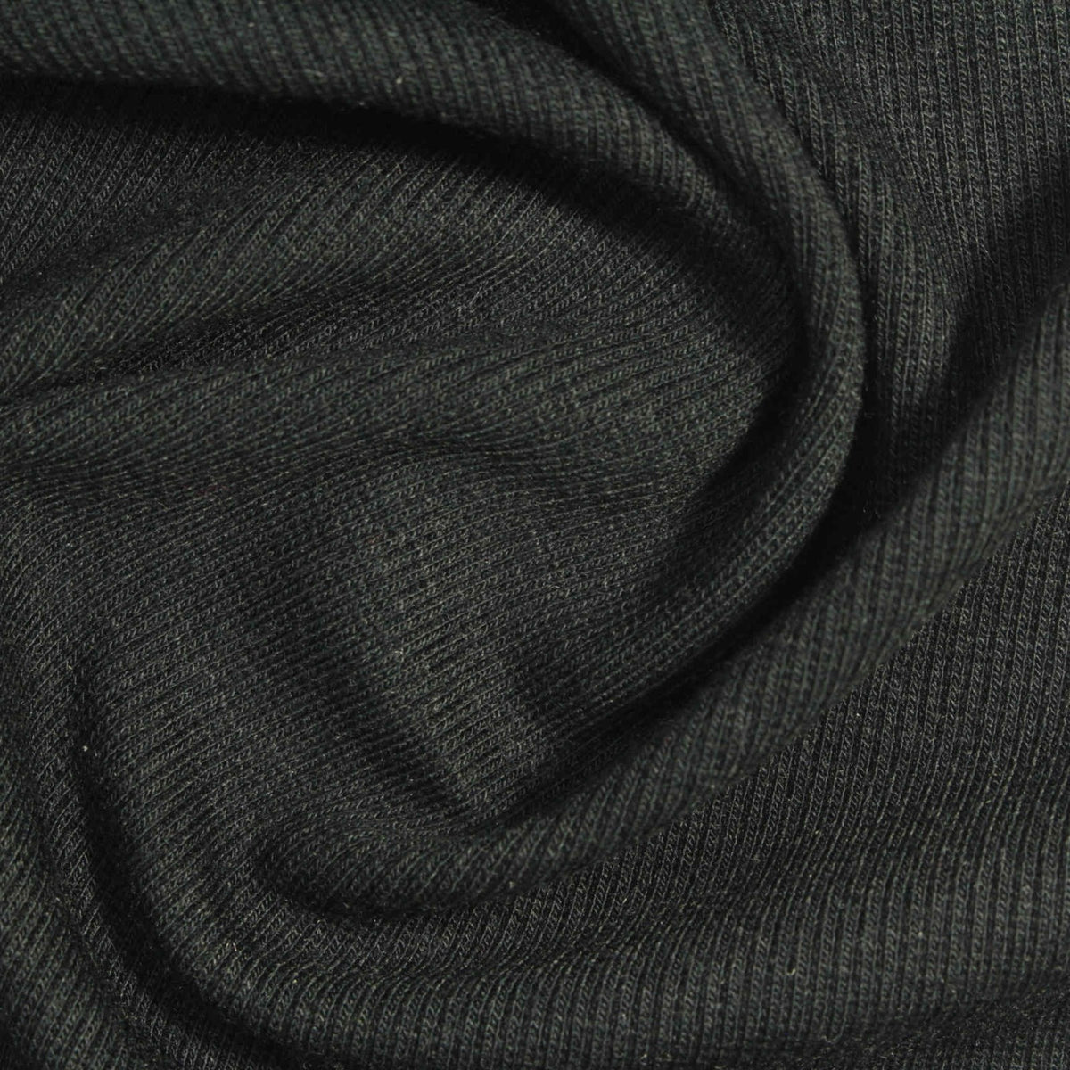 Polyester Viscose Stretch Rib Knit Fabric, 310 gsm, 110 cm — Green
