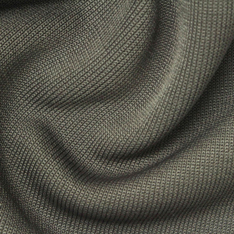 100% Polyester Rib Knit Fabric, 470 gsm, 159 cm — Khaki