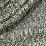 Grey Marl Rib Knit, Polyester — texture