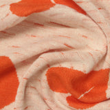 Orange Flecks Jacquard, Viscose-Poly