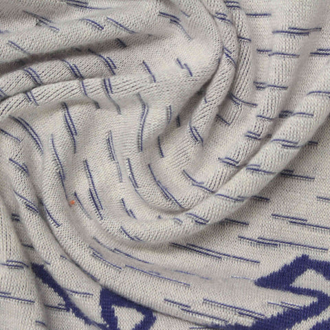 Light Grey Dashes Jacquard, Viscose-Poly