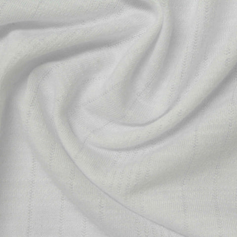 White Openwork Jacquard, Polyester, 165 gsm