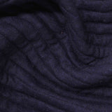 Printed Viscose Nylon Knit Fabric, 348 gsm, 170 cm — Navy