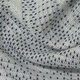 Dark Blue Geometric Jacquard, Poly-Cotton — texture