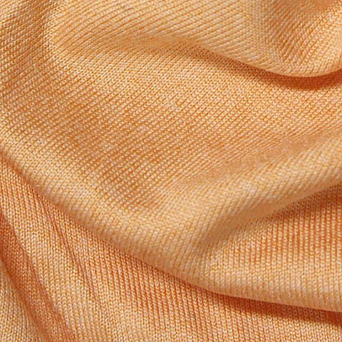 Heathered Peach Marl Jersey Knit, Polyester