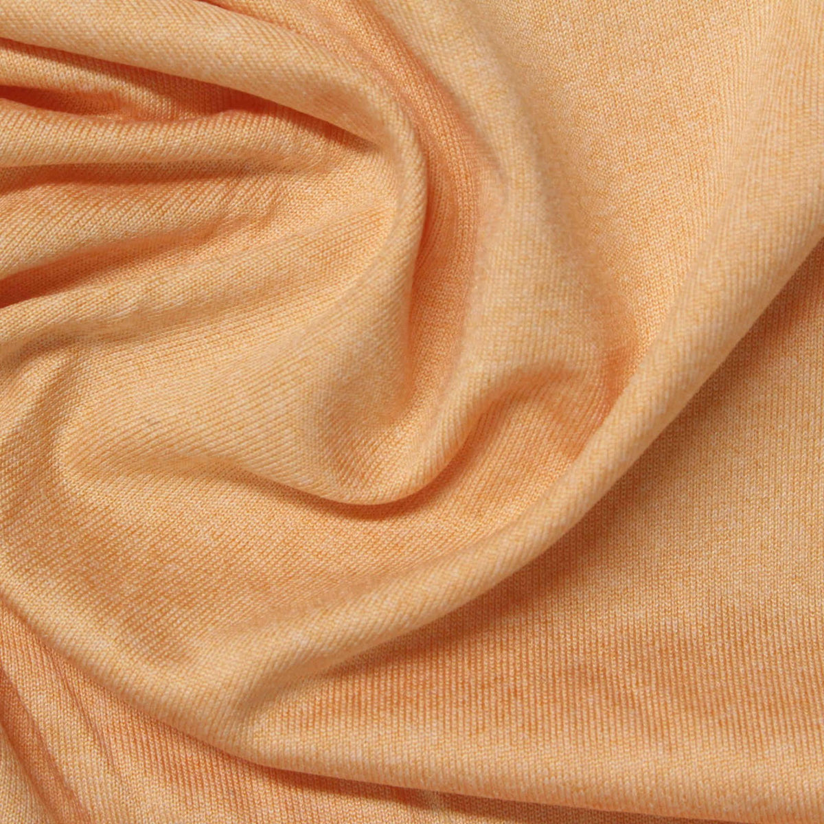 Heathered Peach Marl Jersey Knit, Polyester
