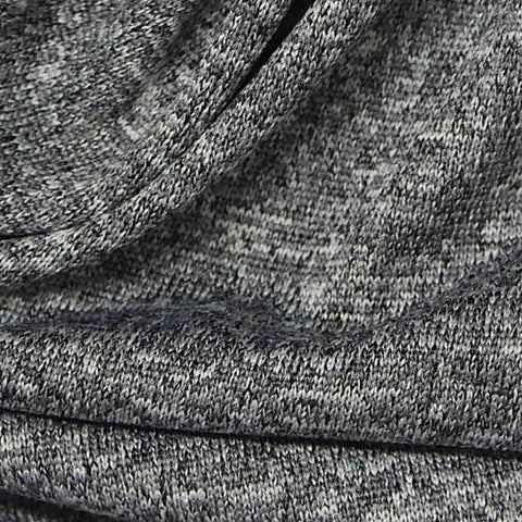 Grey Marl Jersey Knit, Nylon-Poly